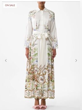 NWT CAMILLA 1600.00 Printed Trench Dressing Room Drama Medium